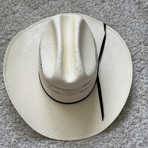 Classic boy's Cream Straw Cowboy Hat with Black Band